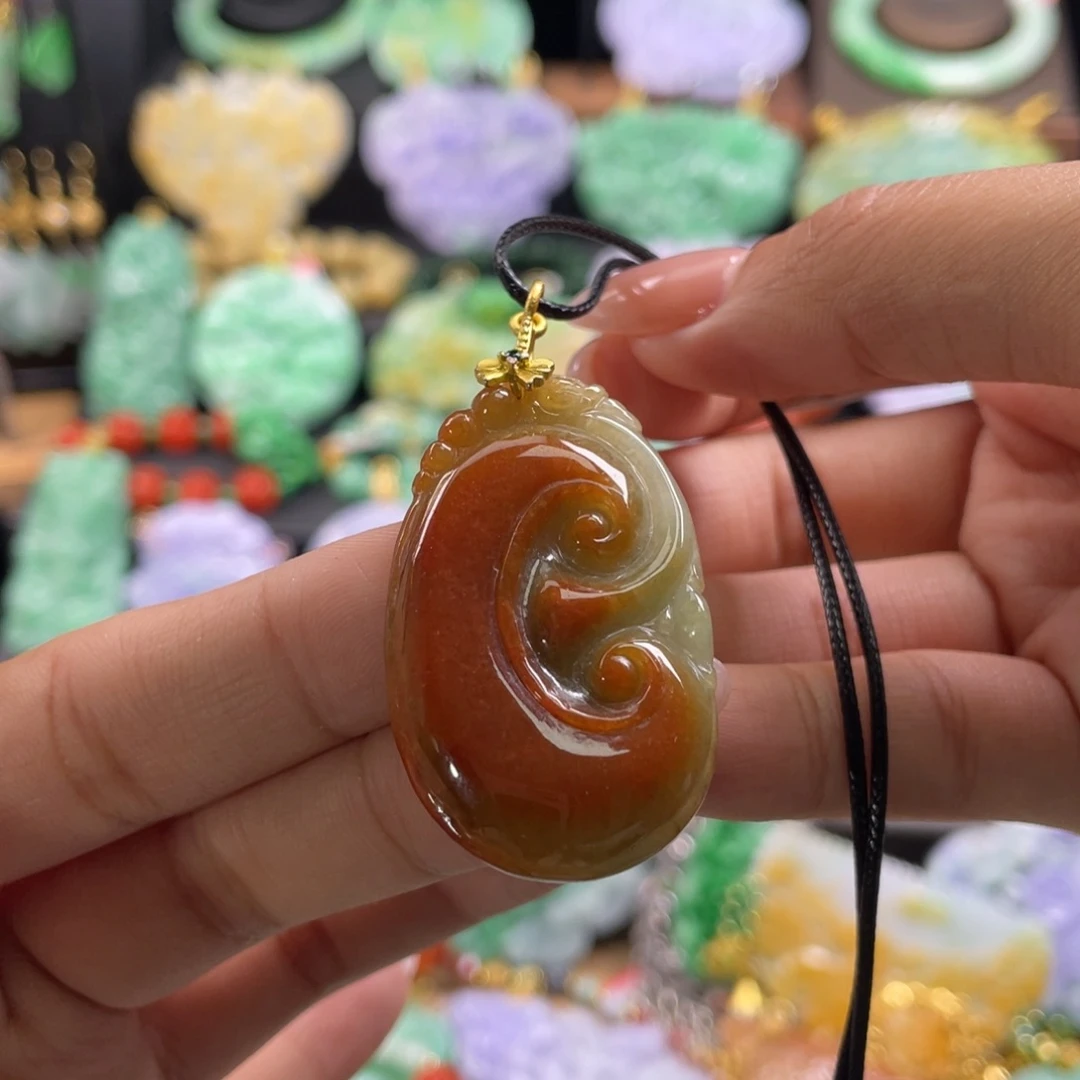 翡翠未镶嵌颈饰代编织