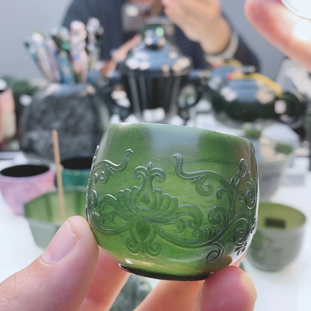 和田玉（青玉）把件未镶嵌