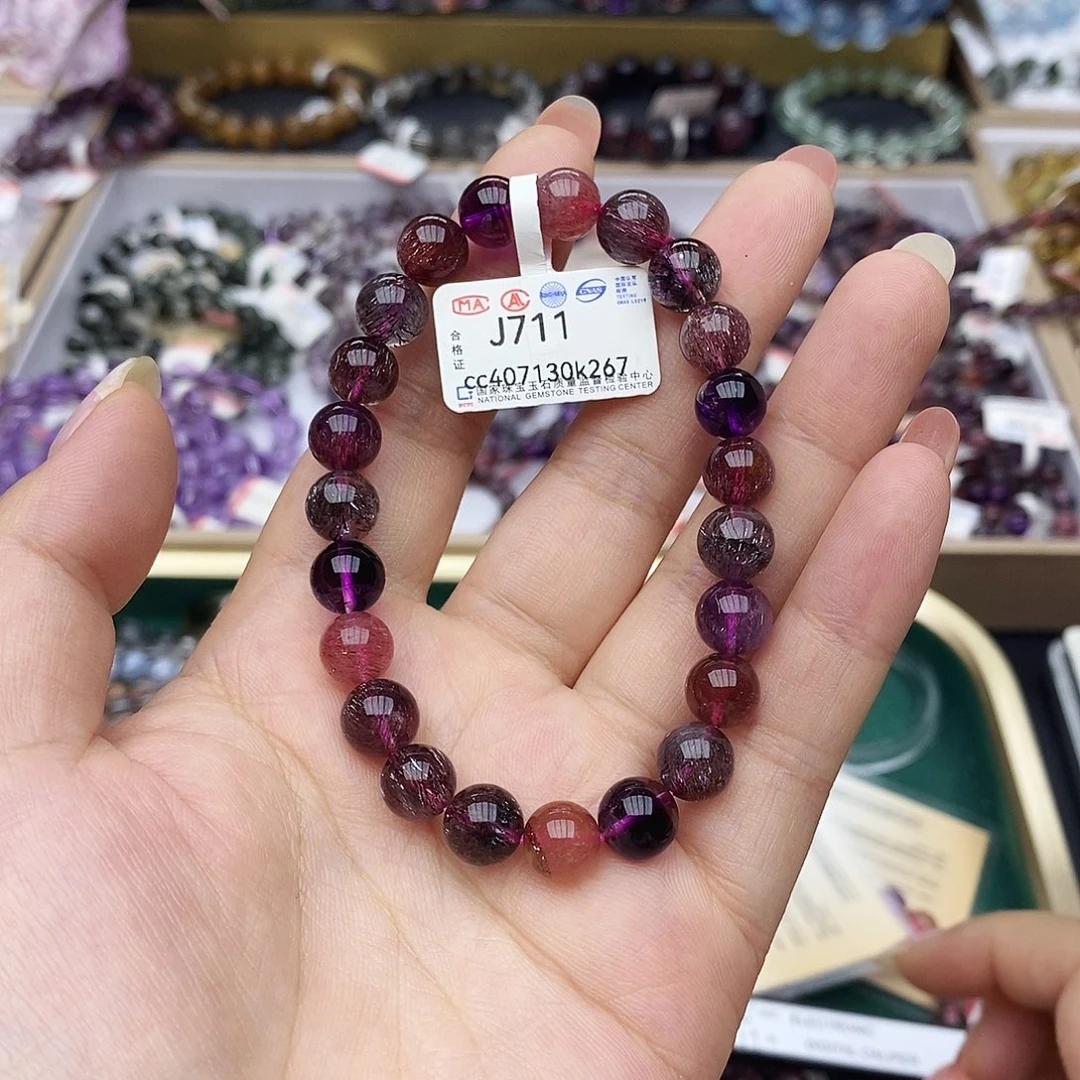 水晶手链未镶嵌J711超七8+