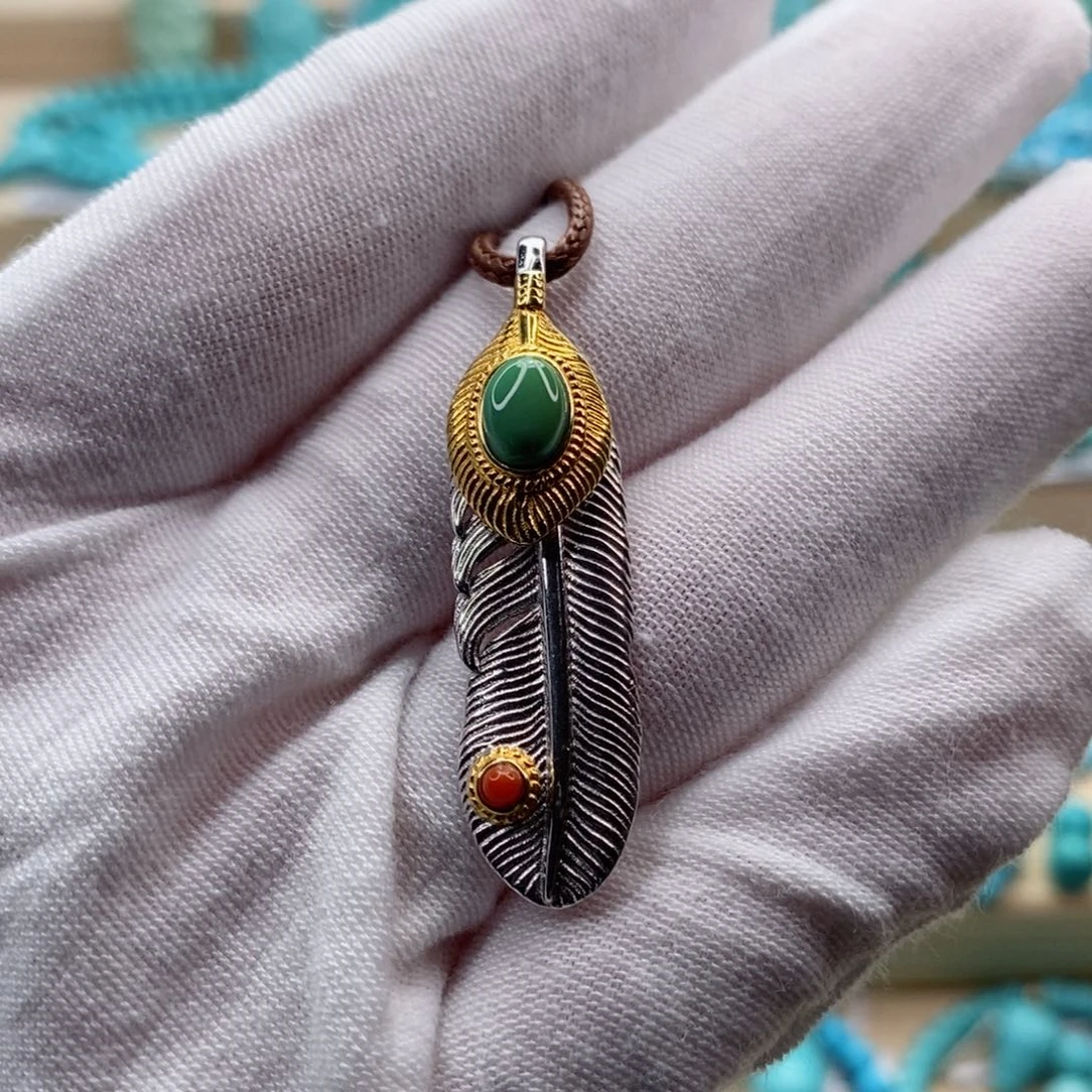 绿松石珠宝奇石银S925镶嵌