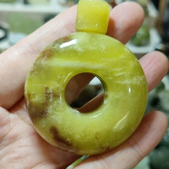 岫玉平安扣未镶嵌