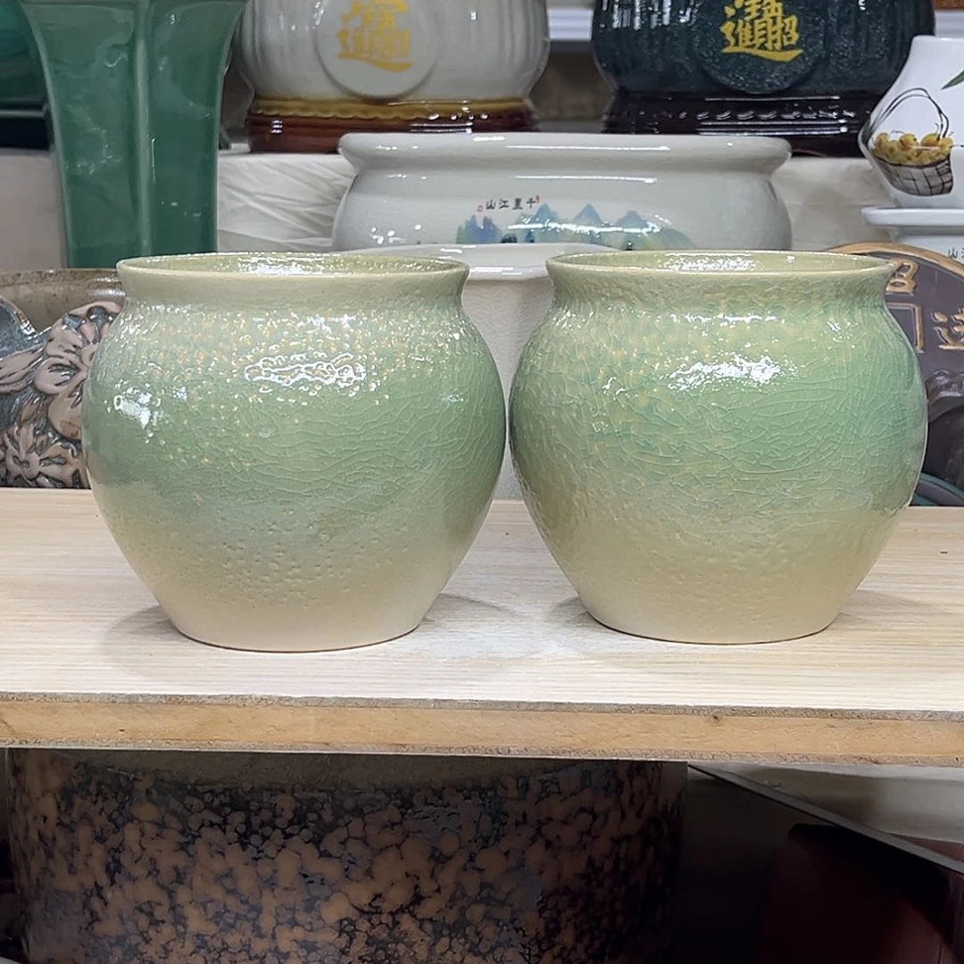 陶瓷绿植多肉微瑕花盆口径10.5-12