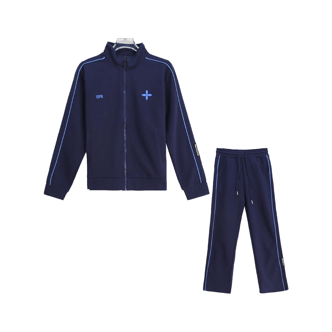 春季长袖潮流经典开衫时尚长裤套装S2418