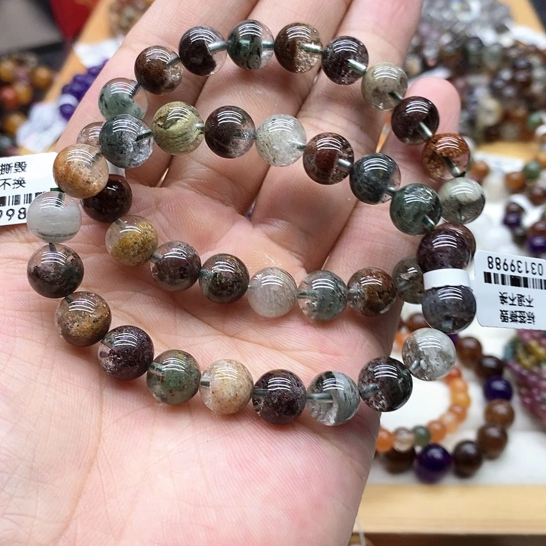 水晶手链未镶嵌多样性发货发一条