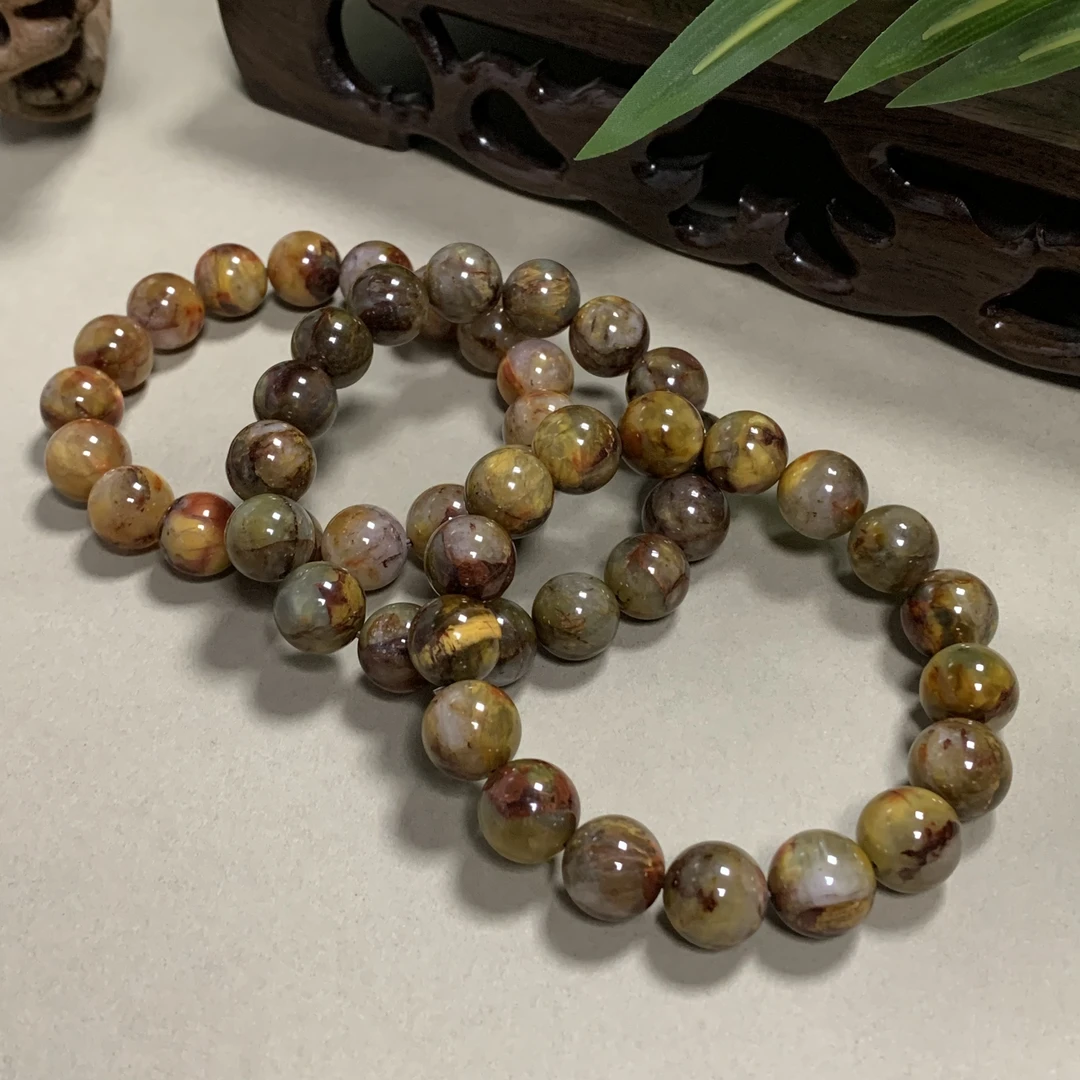 C11155【福嘟嘟】陀舍上古龙帝木变石手串-多样性只发一件-卡12+