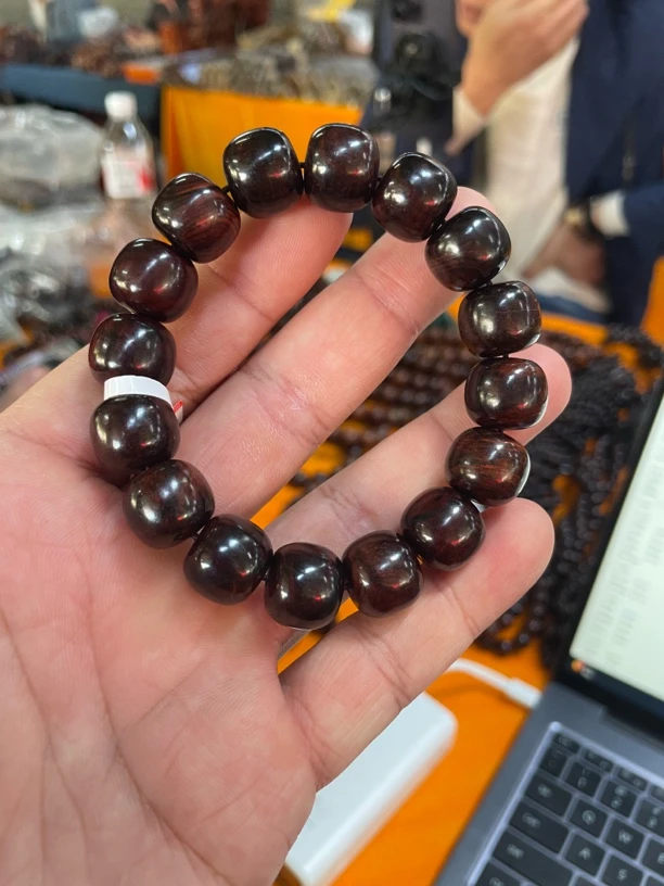 海南黄花梨老料1214桶珠023170