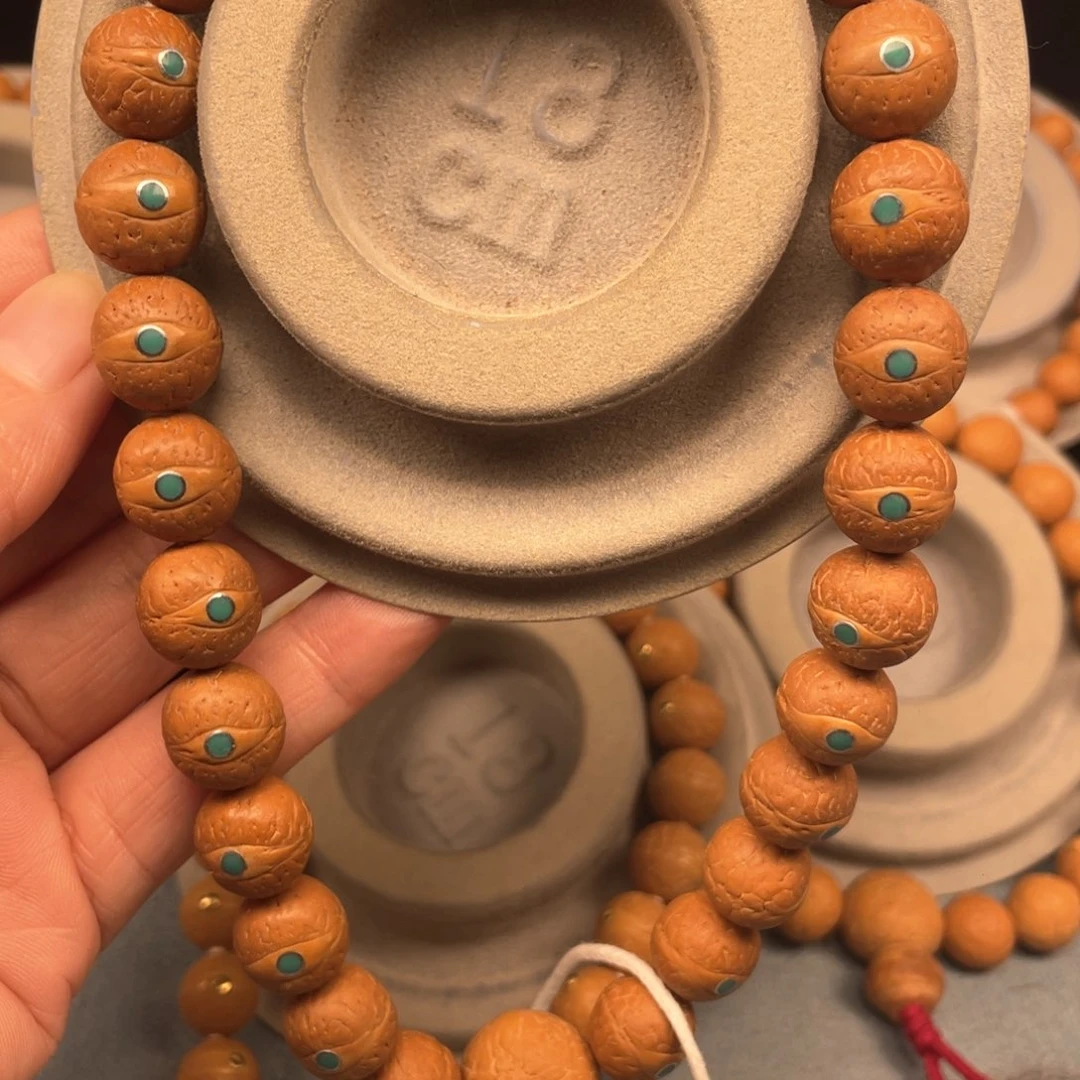 夹***干凤眼菩提手串12+松钉手持25年新籽