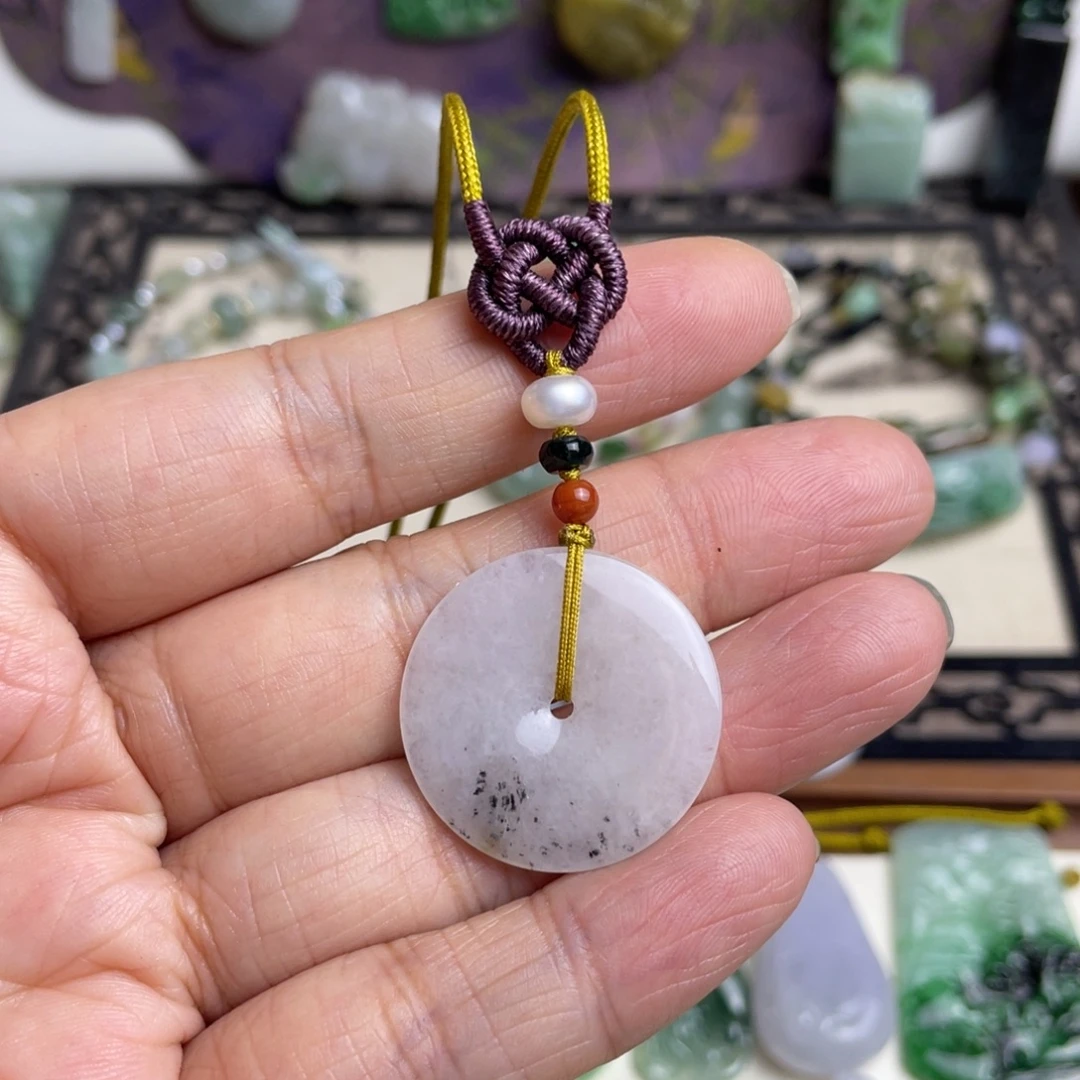 翡翠未镶嵌挂件特价乌鸡平安扣挂件