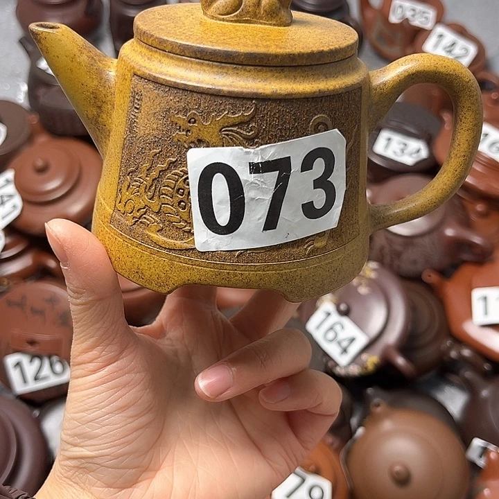 紫砂茶壶紫砂微瑕半手