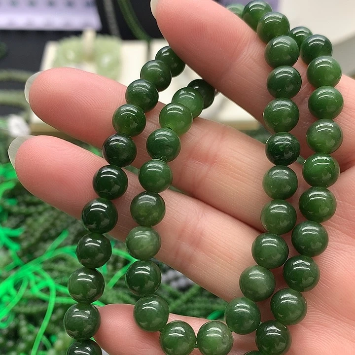 未镶嵌手链和田玉7.6