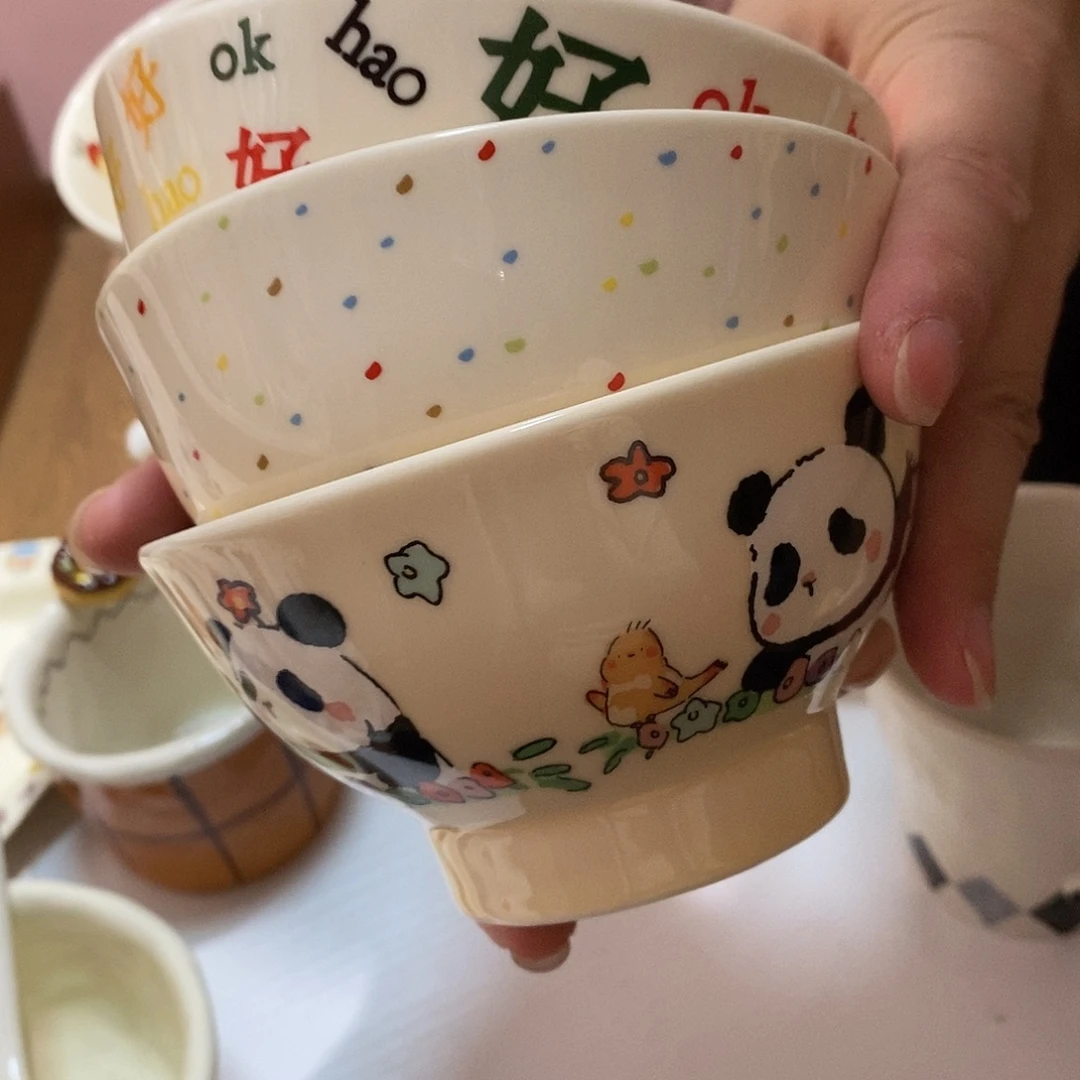陶瓷米饭碗清库存三只