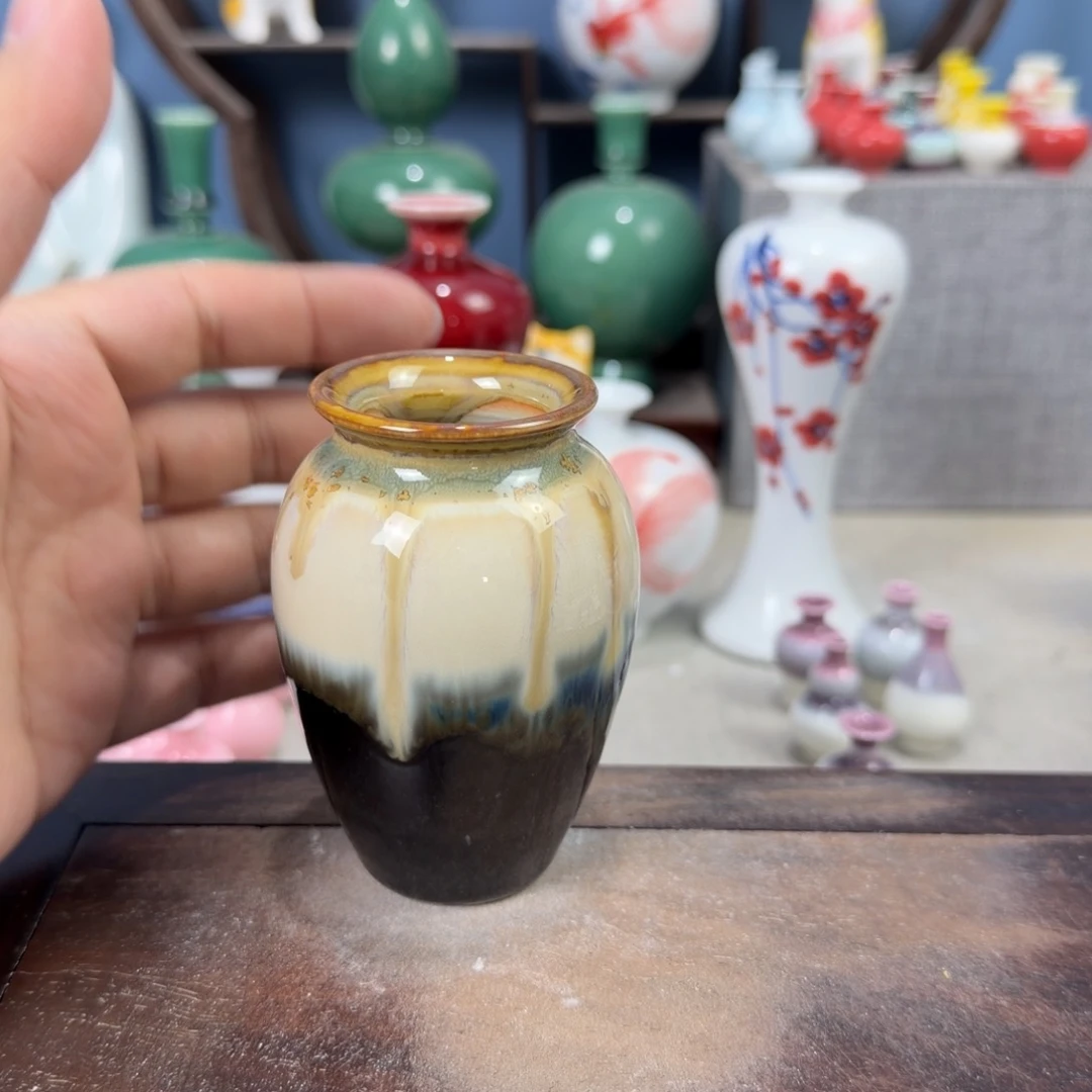 陶瓷手工小花器摆件