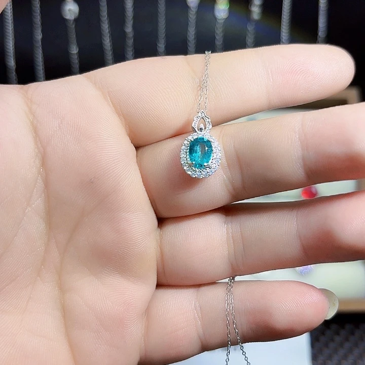 银S925镶嵌吊坠(不含链)托帕石