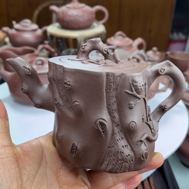 茶壶紫砂紫砂花茶