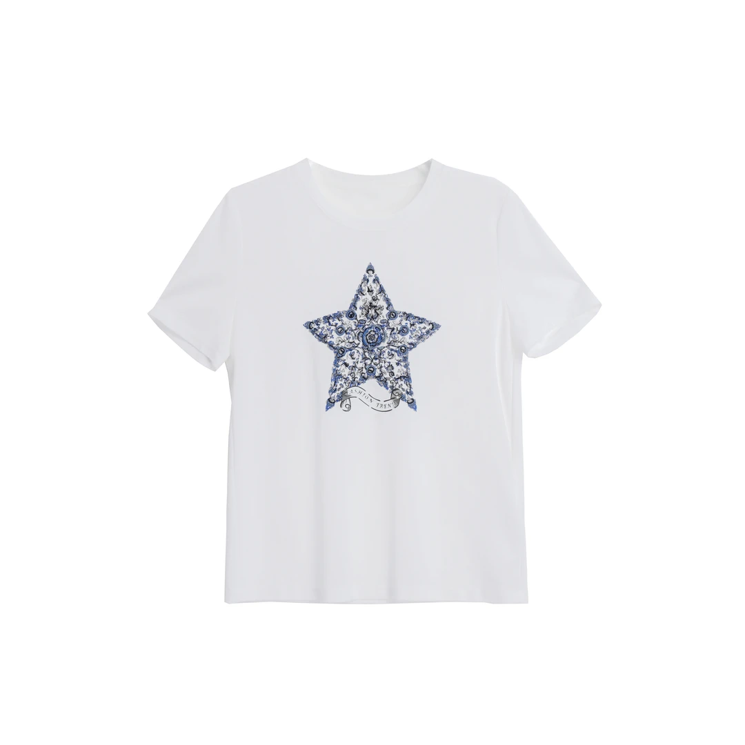 2025夏季新款星星短袖T恤 752109