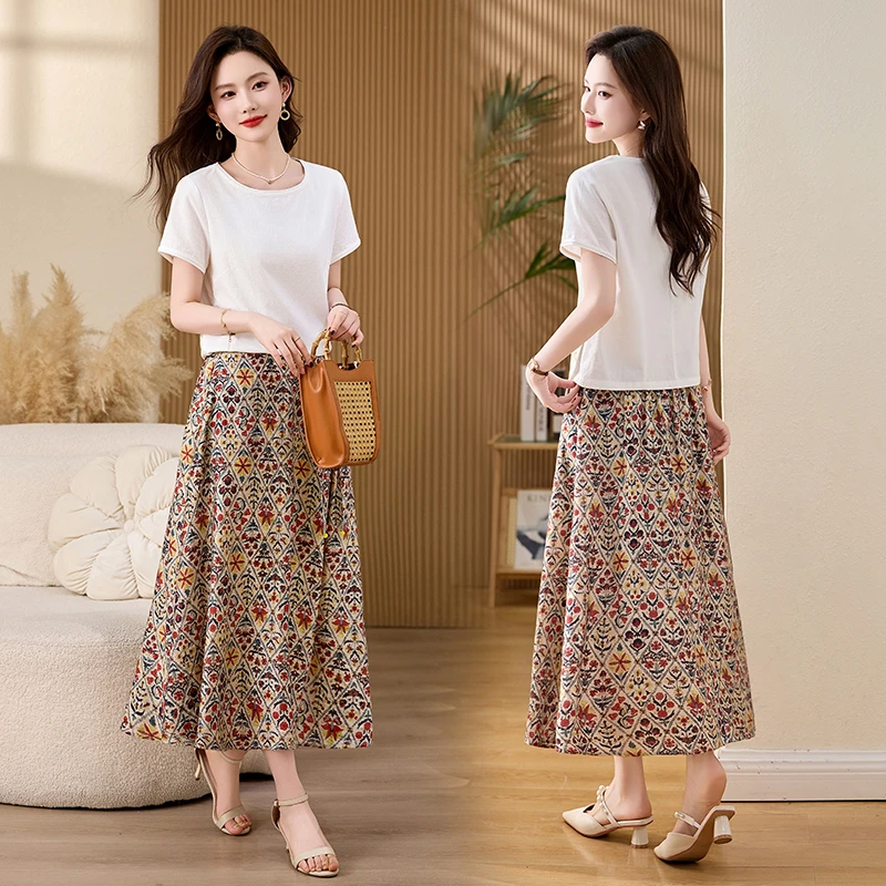 网红时尚炸街新款女装2025年夏季时髦休闲气质收腰显瘦新品半身裙