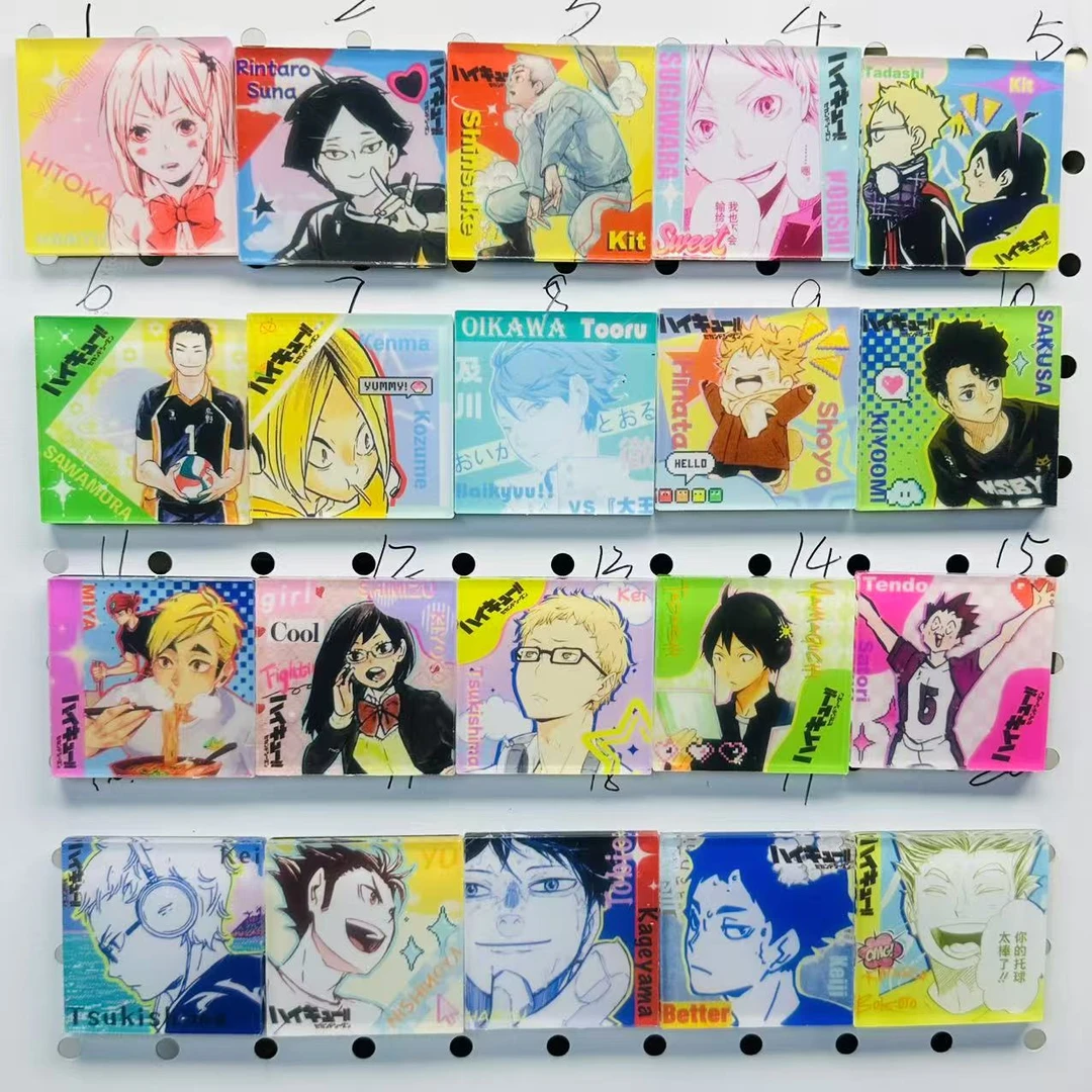 【冰箱贴M拆】ins风高颜值亚克力动漫方形冰箱贴M拆双面夹层diy礼物