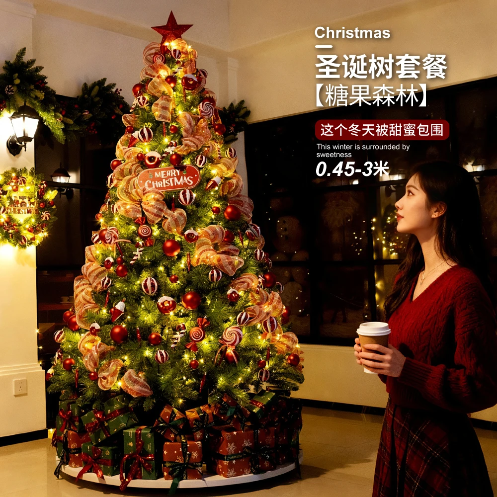 2025新款圣诞树加密大树客厅装饰diy网红风耶诞树圣诞节氛围布置