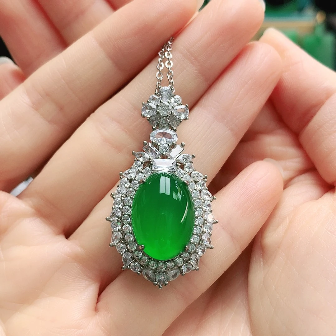 玛瑙/玉髓未镶嵌吊坠