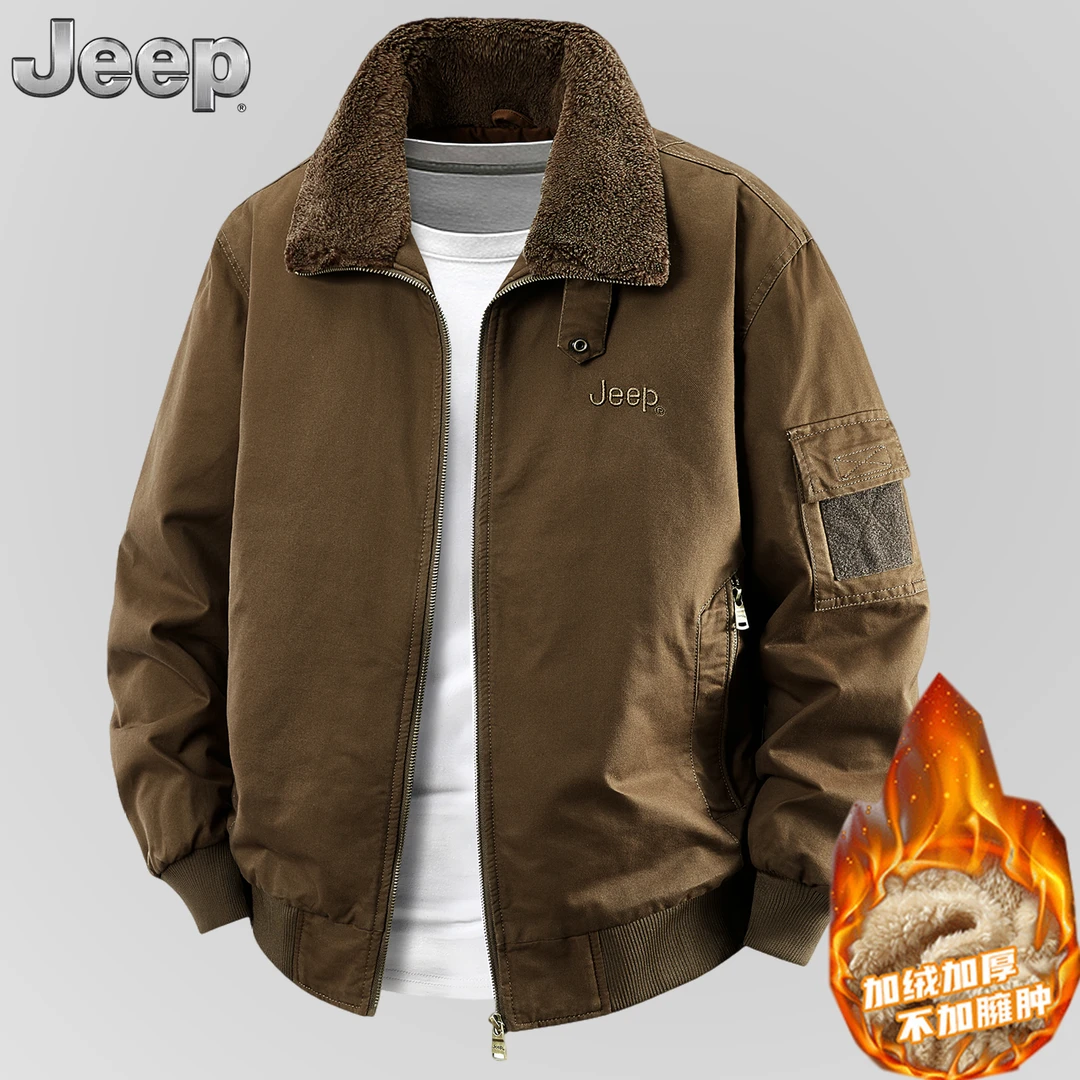 高级感男装JEEP吉普正品晋江棉服男款冬季外套纯棉男士棉袄子棉衣