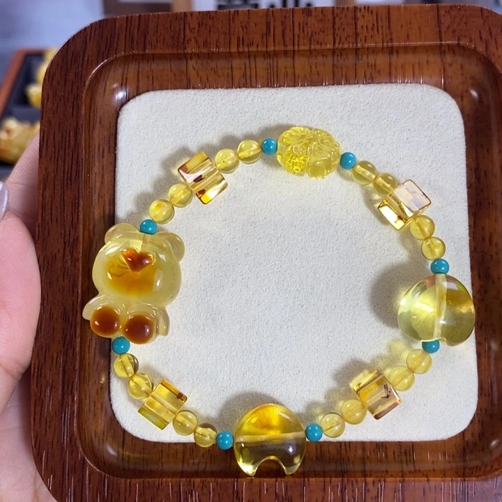 【闪购商品】未镶嵌琥珀裸石定制