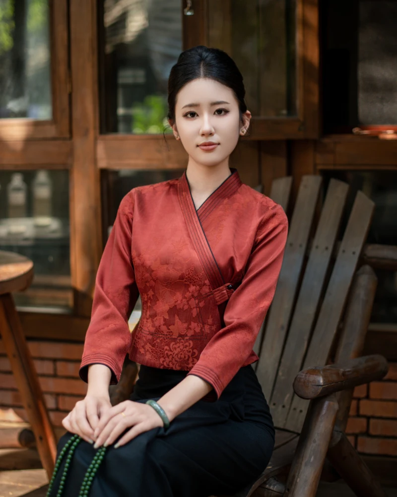 曼达洲   傣族女装气质民族服装气质民族服装复古网红国风