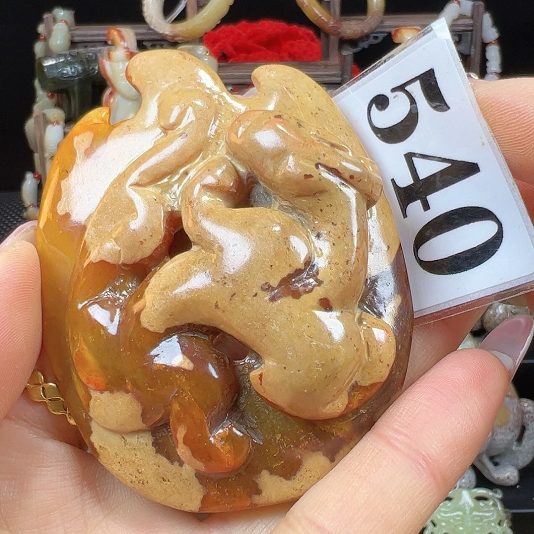 和田玉未镶嵌挂件