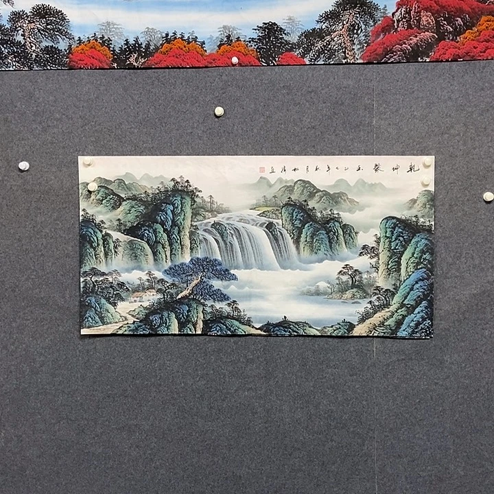 国画四尺山水一副