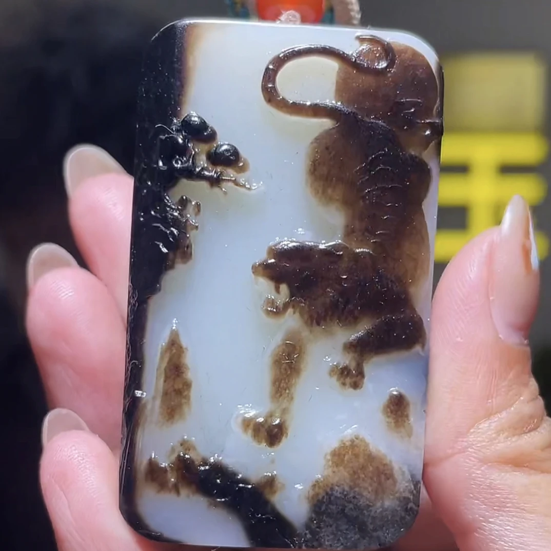 手把件货玉石把玩件文玩摆件D2