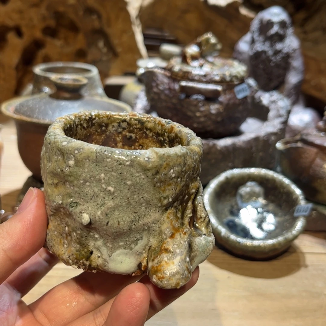 柴烧窑底被瑕。