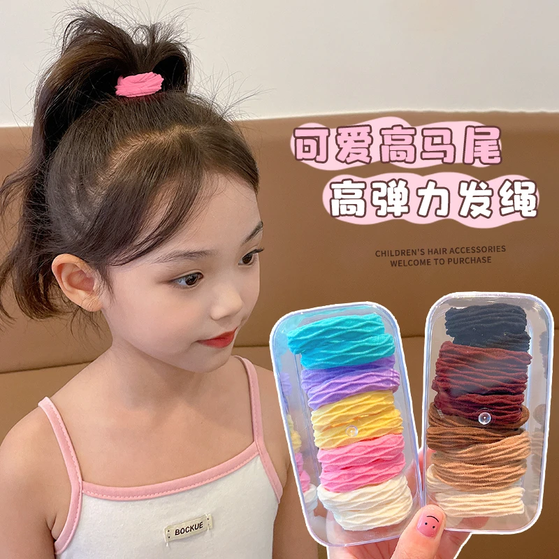 儿童高弹力头绳2025年新款女童高马尾发圈扎头发皮筋女小孩橡皮筋