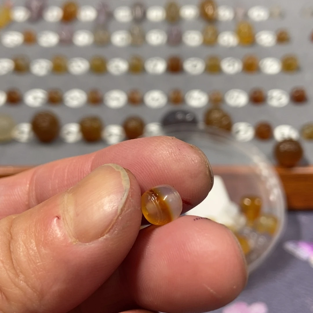 老***爷玛瑙/玉髓合金颈饰珠