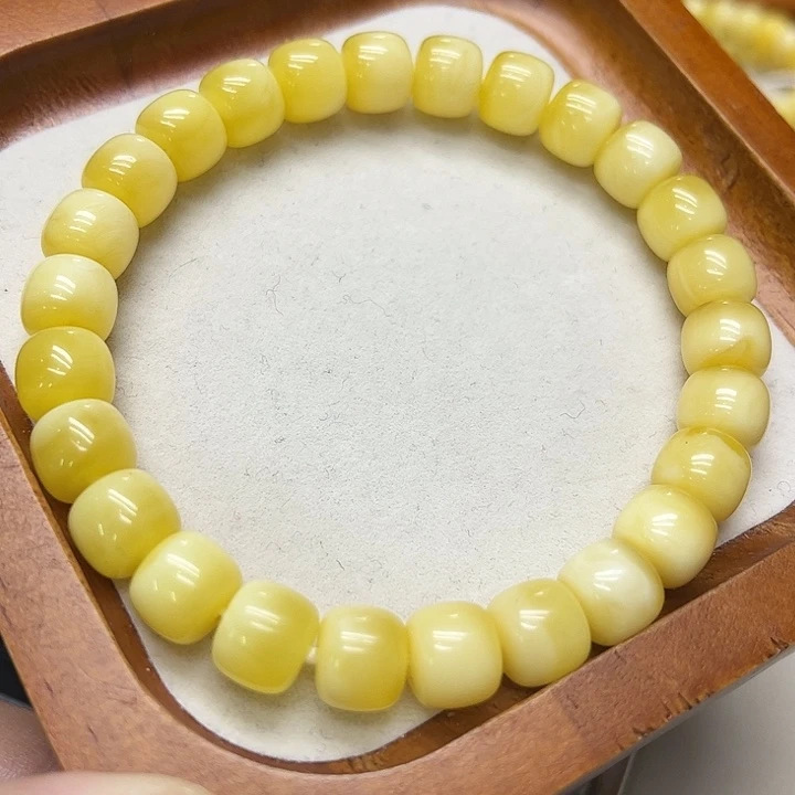 蜜蜡未镶嵌手链蜜蜡老型手串11克