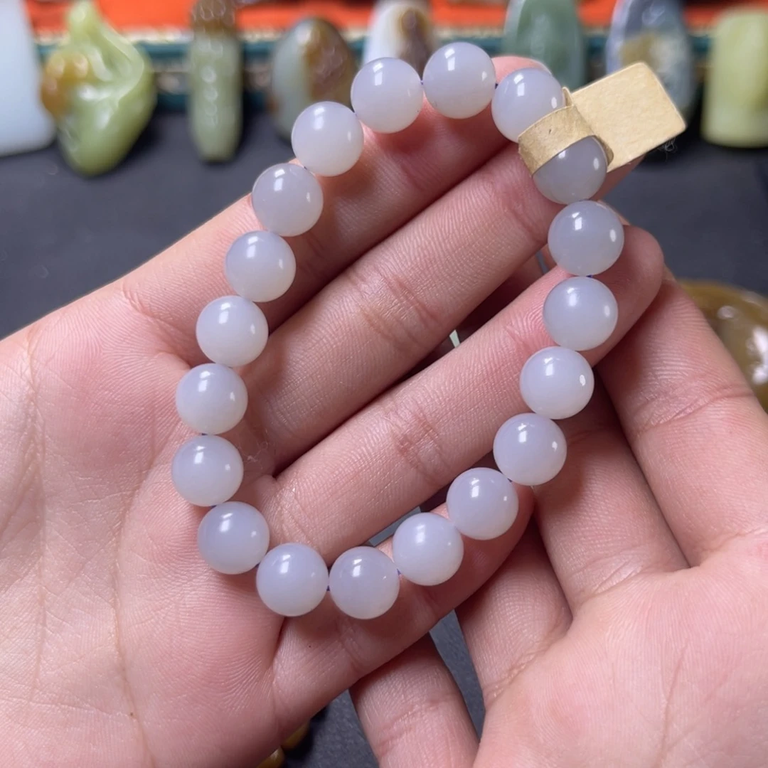 和田玉手串未镶嵌