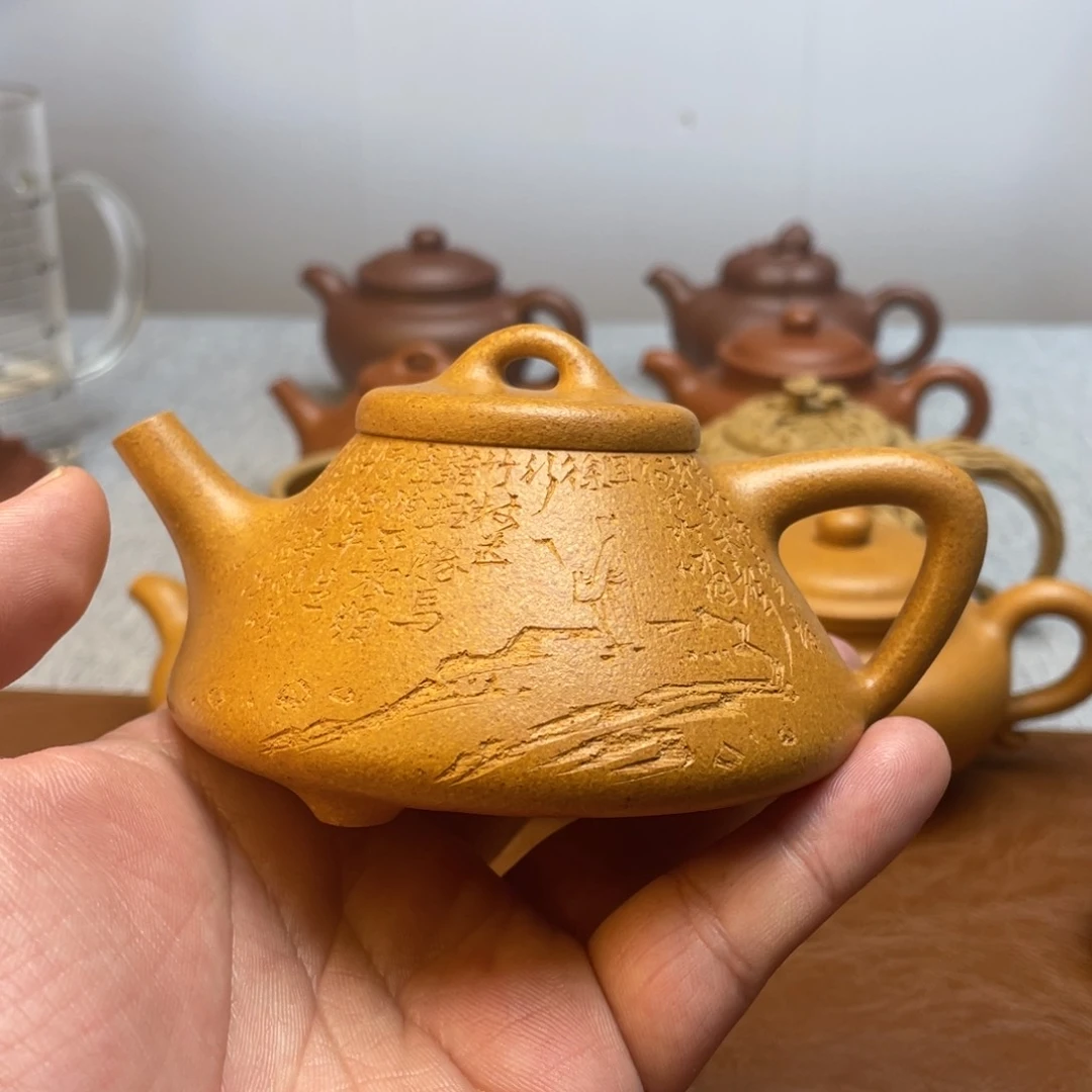 茶壶紫砂云*全手子冶