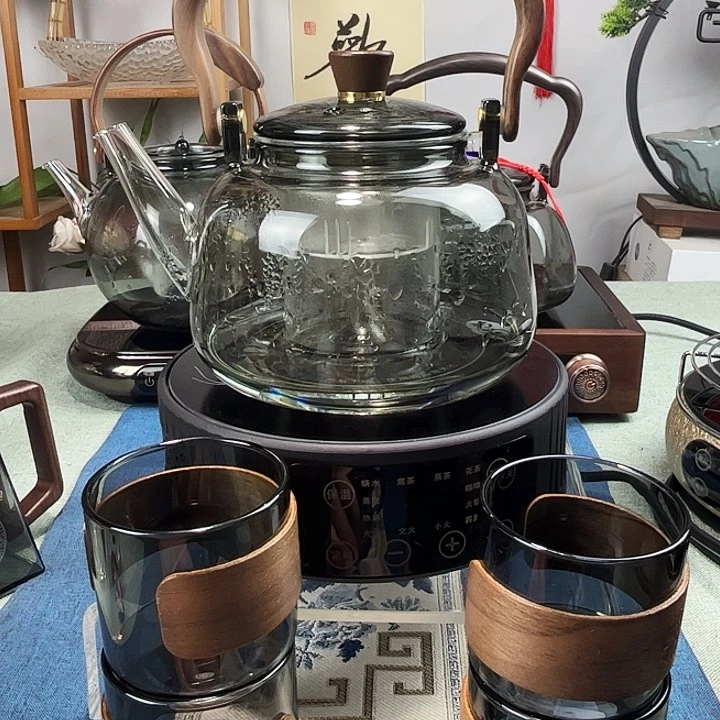 1200毫升煮茶壶加炉加4只