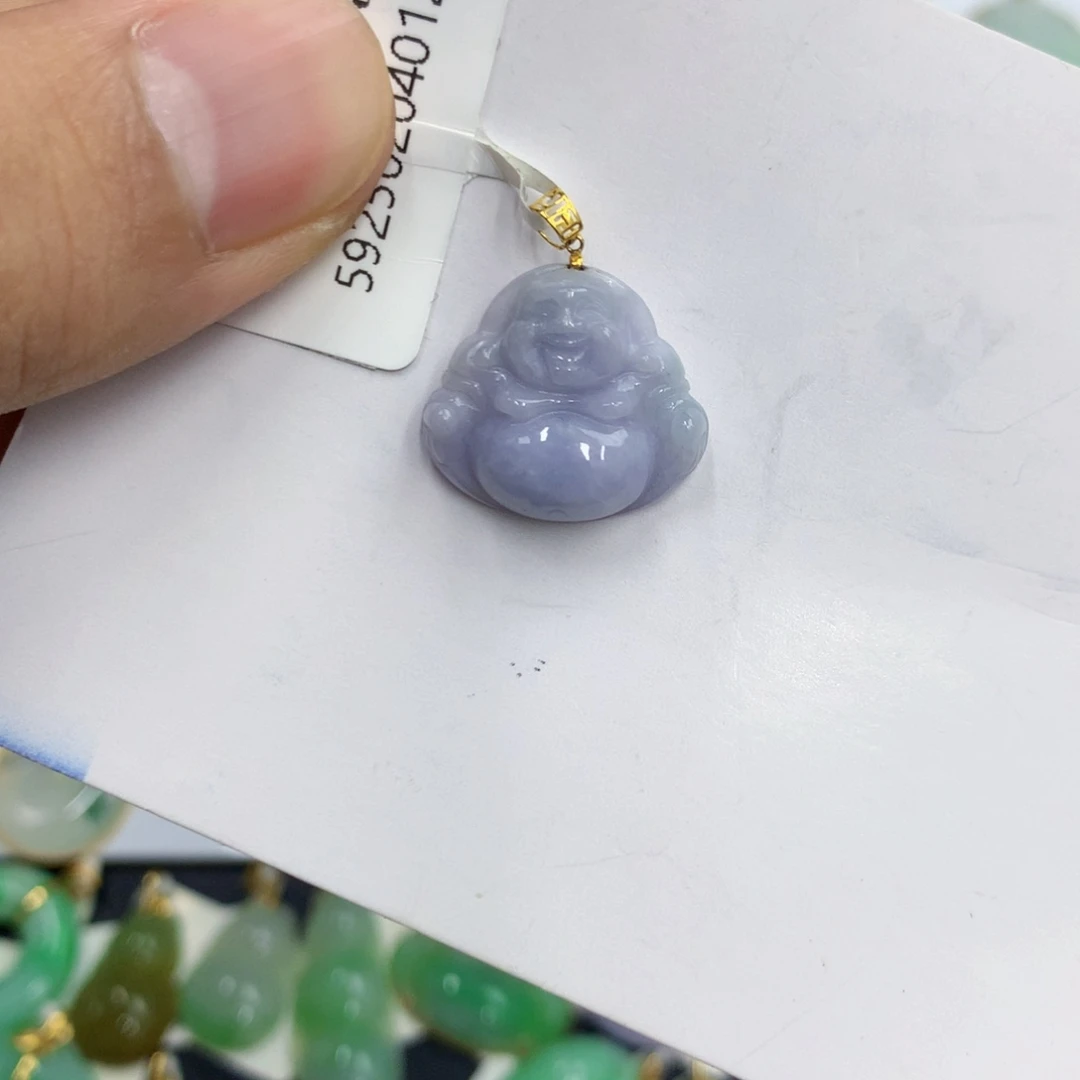 翡翠18K金镶嵌颈饰翡翠
