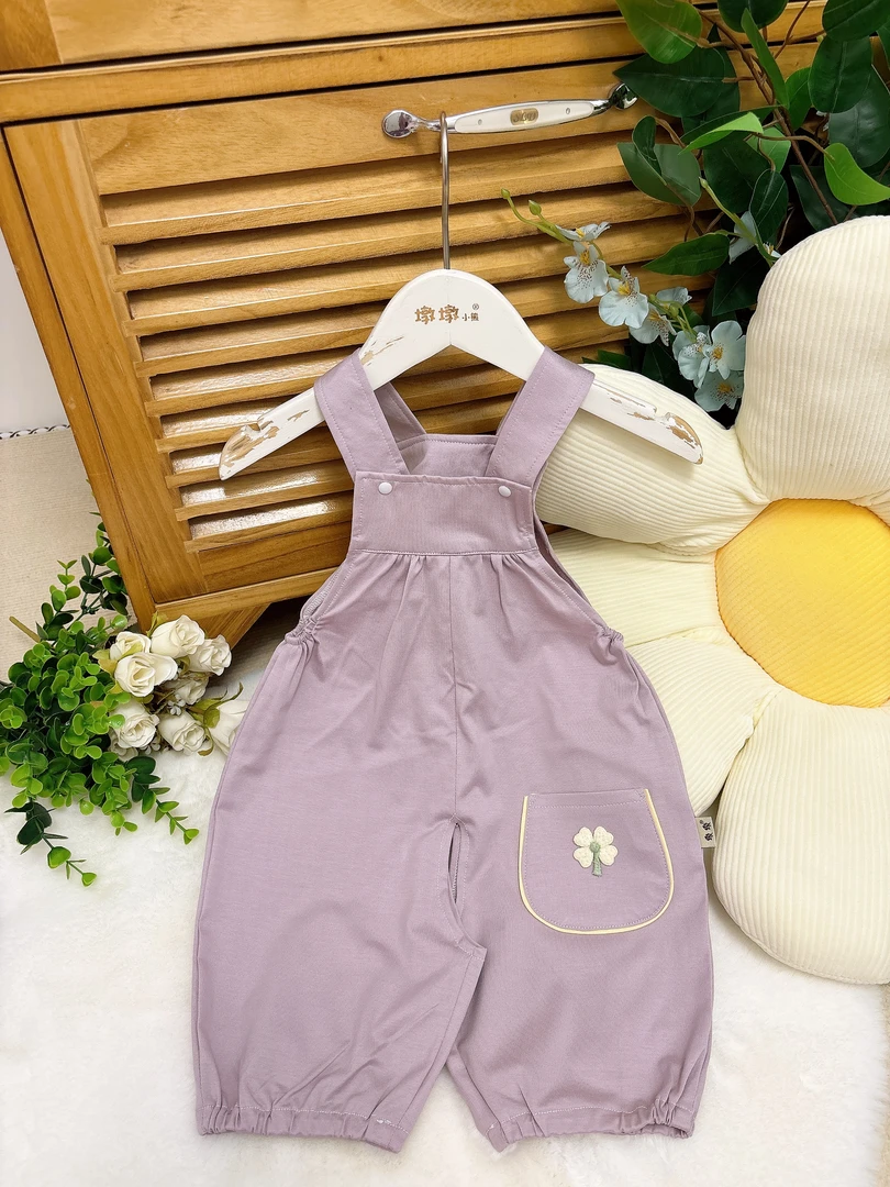 【夏款】宝宝背带短裤夏季男女宝宝时尚短裤小中童五分裤休闲吊带裤