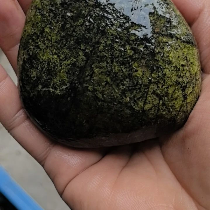 石材三*藏玉药王石原石手把件一个