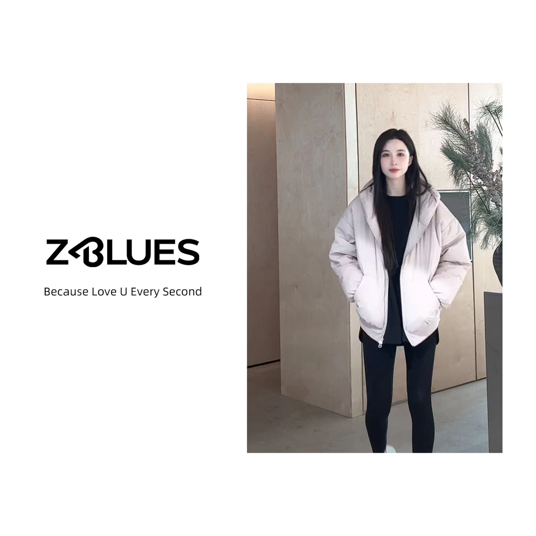 Z.blues【定格莫兰迪】冬季波兰雁鸭绒连帽羽绒服YZQSHS7061