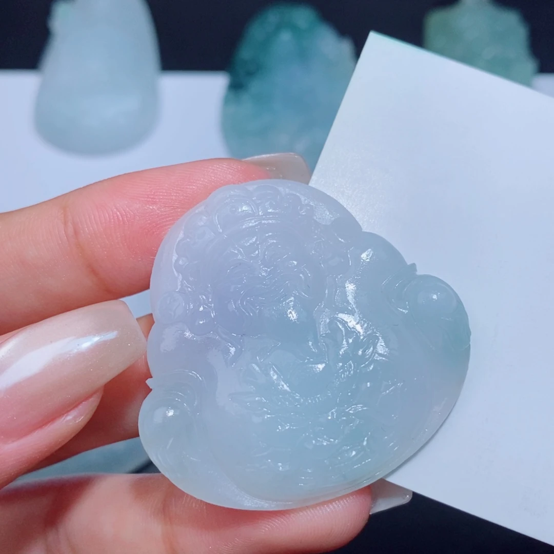 定制翡翠未镶嵌定制毛货翡翠挂件