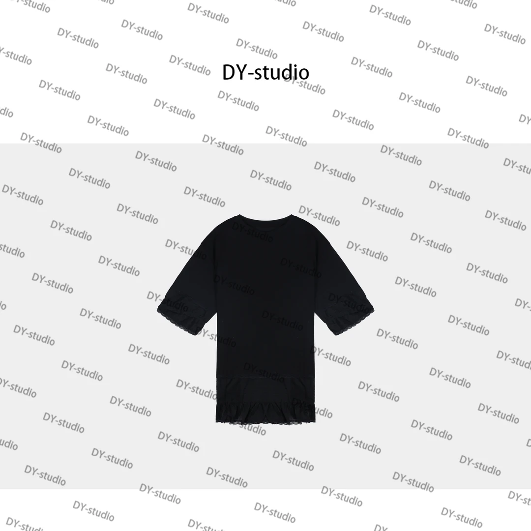 ［孤品］DY-进口面料云朵感黑色精致t裙 2025夏款NEW