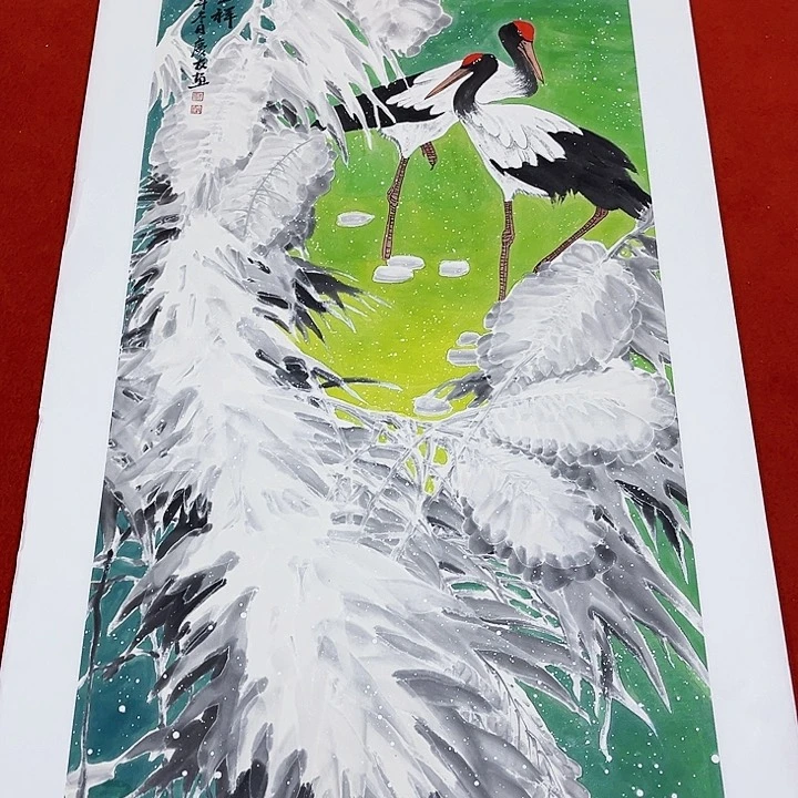 国画手绘图的制作方法和