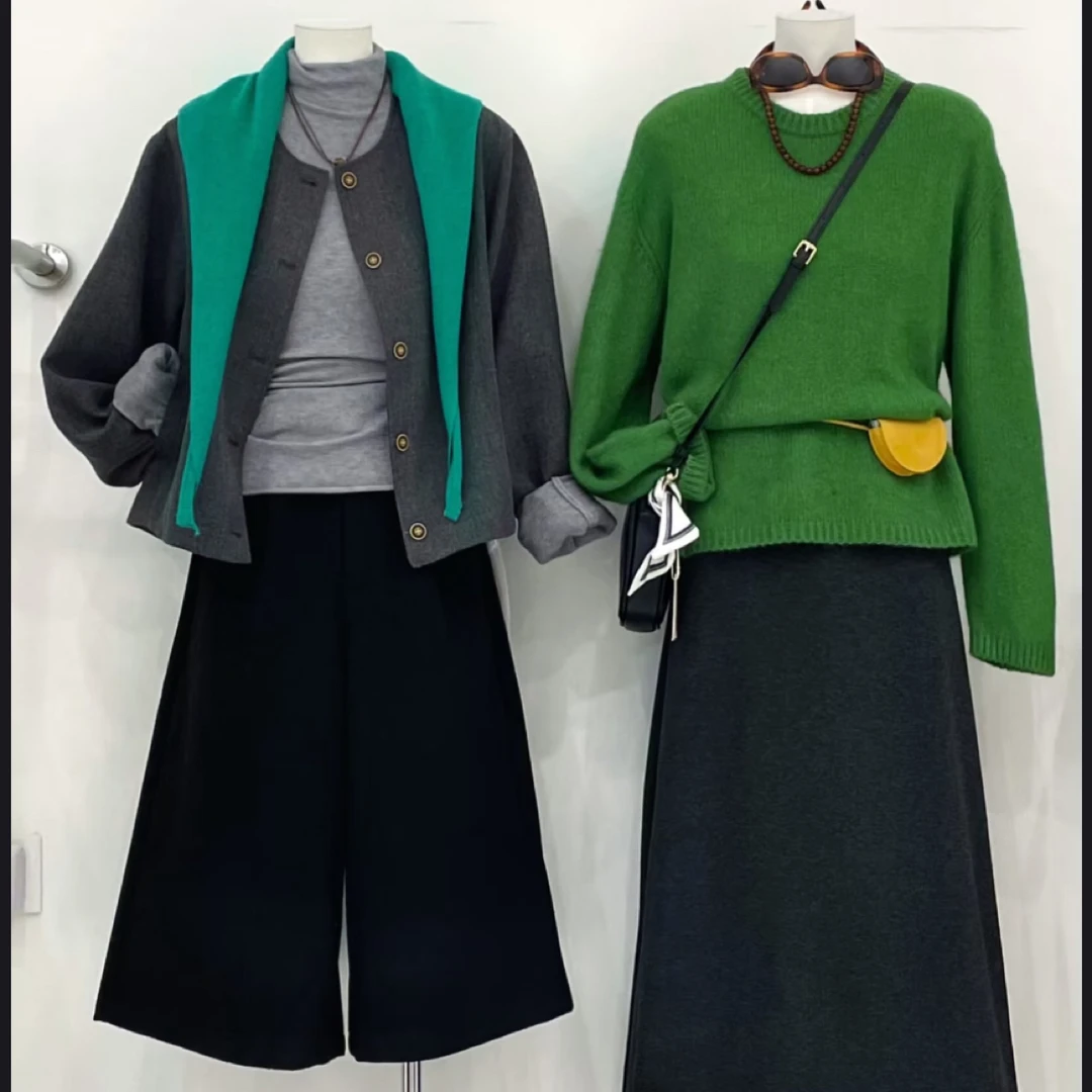 A（A500-599编码）秋日韩系休闲花边拼接有层次感女士半身裙
