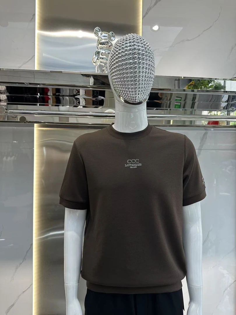 【时代名店】2025“秋上新”男士黑&白&褐简约气质丝滑百搭卫衣5806