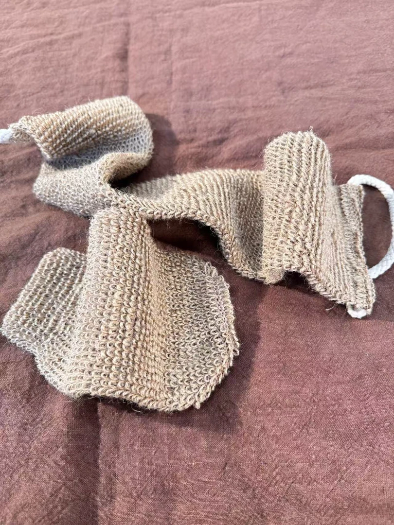 P1-2黄麻搓澡巾套装