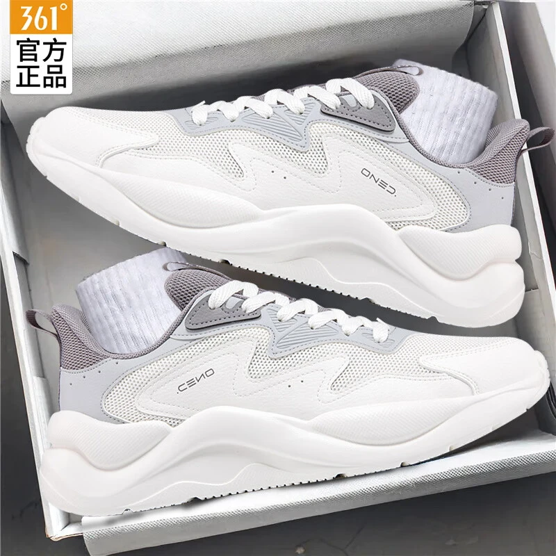 361°男鞋运动鞋子男秋冬新款缓震回弹跑步鞋舒适网面透气耐磨