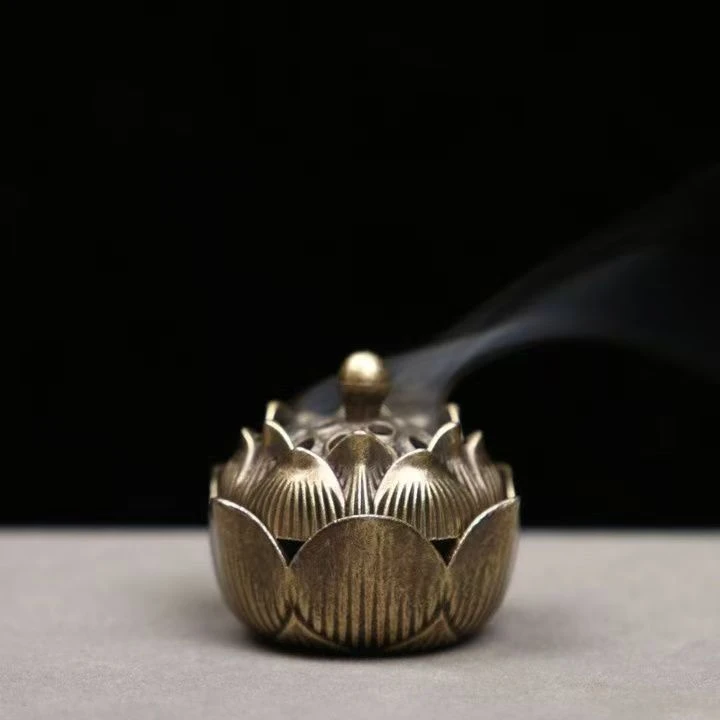 爆款莲花香薰小火炉带底座一体式