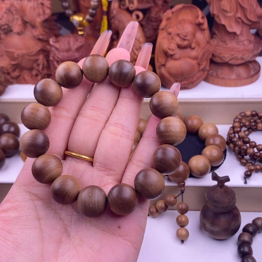 用***6手串/手链檀香木1.5风化奶香百年老料正区老山檀