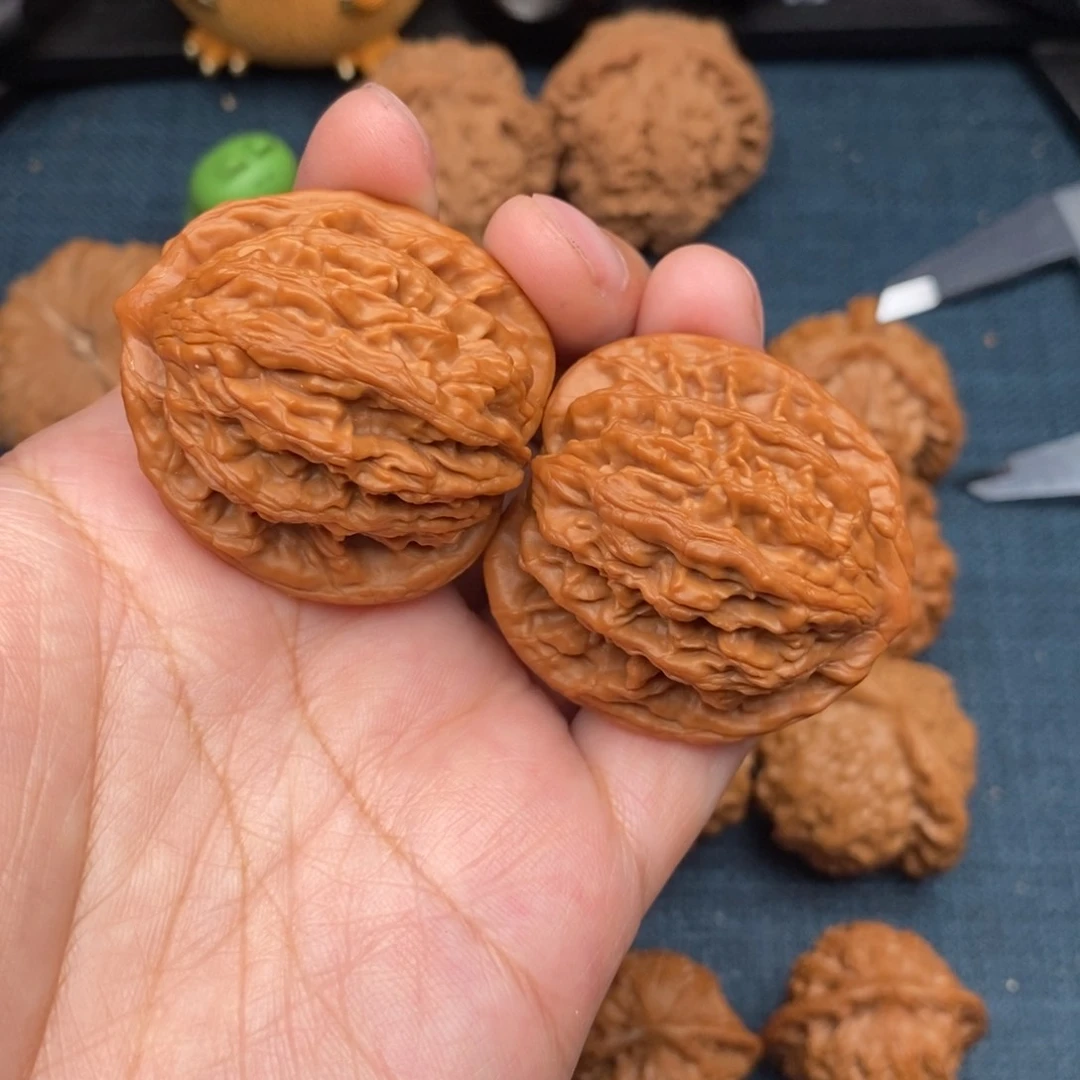 文玩核桃把件39麦穗虎头全品精配